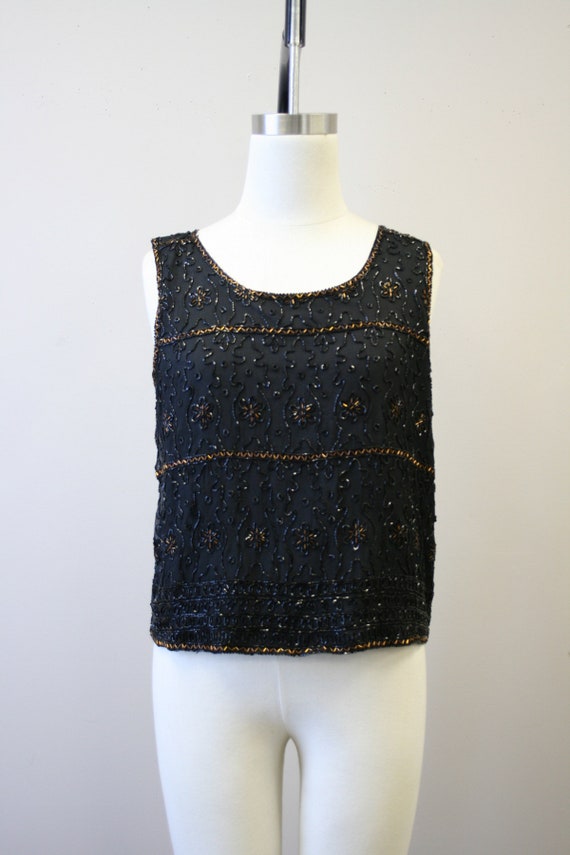 1990s Scala Beaded Tank and Jacket Set - image 7