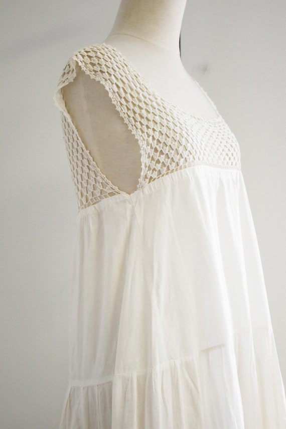 Victorian White Cotton Night Gown - image 5