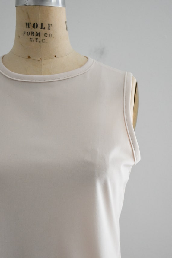 1970s Beige Knit Top - image 3