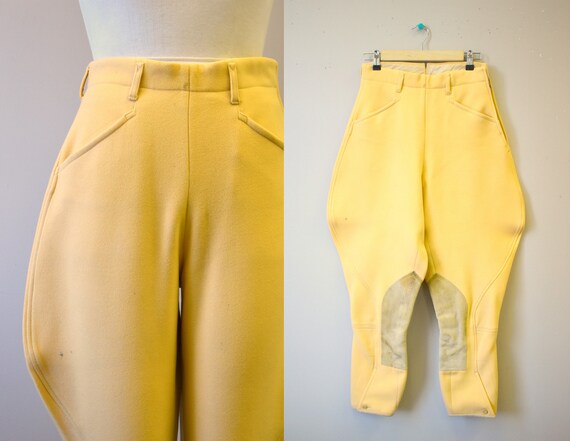 1940s/50s Yellow Wool Jodhpurs