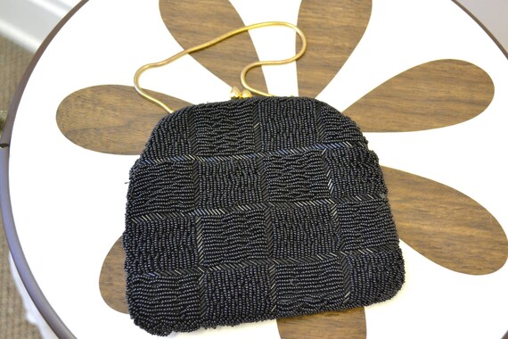 1960s Stylecraft of Miami Black Beaded Purse - image 4