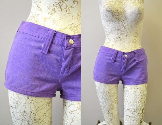 1970s Wrangler Purple Denim Booty Shorts