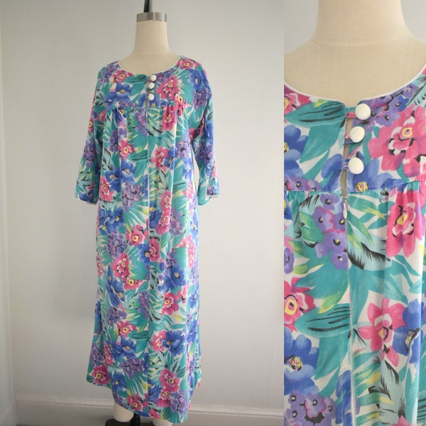 1990s Floral Housecoat