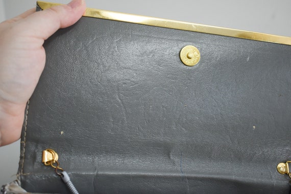 1970s/80s Gray Metal Mesh Purse - image 7