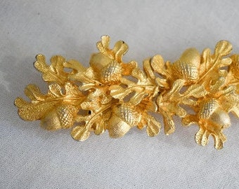 1990s NOS Mimi Di N Acorn and Oak Leaf Buckle Set