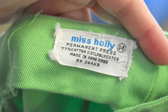 1970s Miss Holly Kelly Green Cropped Pants - image 6