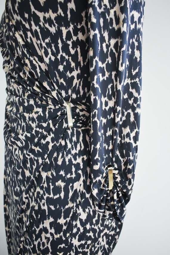 1990s/Y2K Cache Leopard Print Jersey Dress - image 8