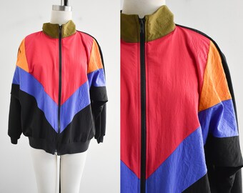 1990s Jewel Tone Windbreaker