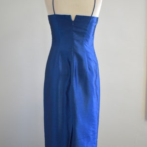 1990s Midnight Blue Midi Dress image 5