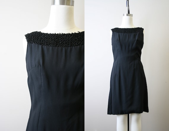 1960s Black Cocktail Dress