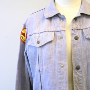 1960s Gauchos Denim Jacket with Woodstock Patch image 3