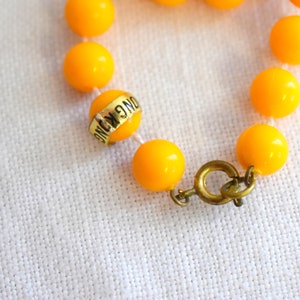 1960s Light Orange Plastic Bead Extra Long Necklace image 7