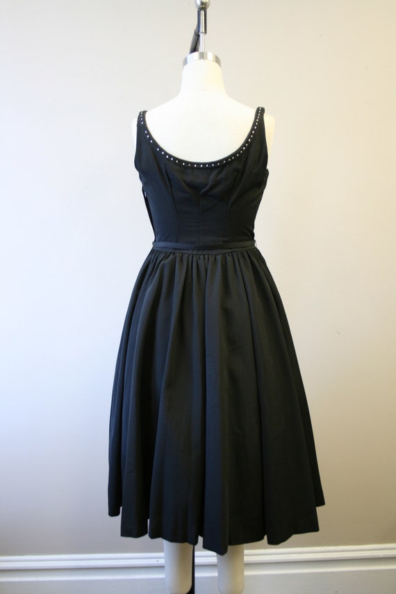 1950s Carlye Black Dress and Jacket Set - image 7