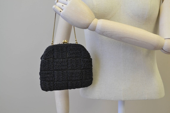 1960s Stylecraft of Miami Black Beaded Purse - image 2