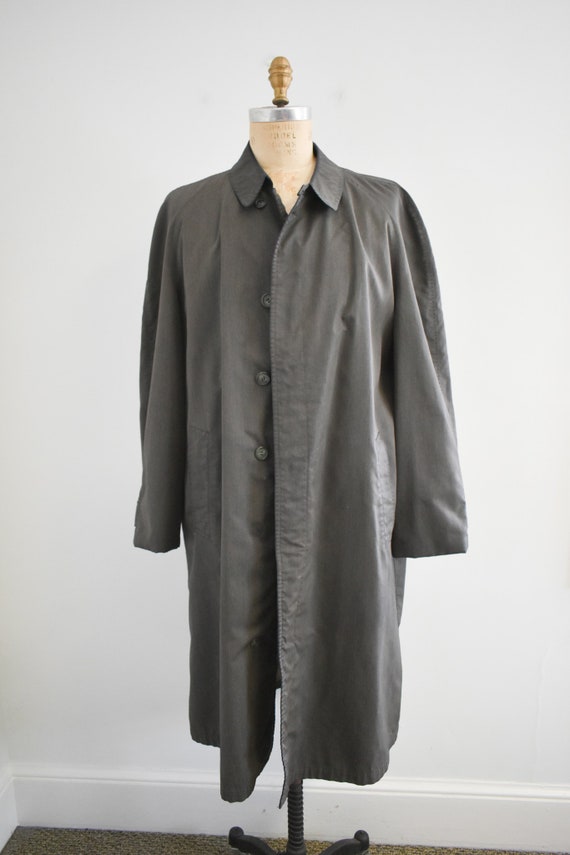 1960s Gleneagles Olive Green Trench Coat - image 2