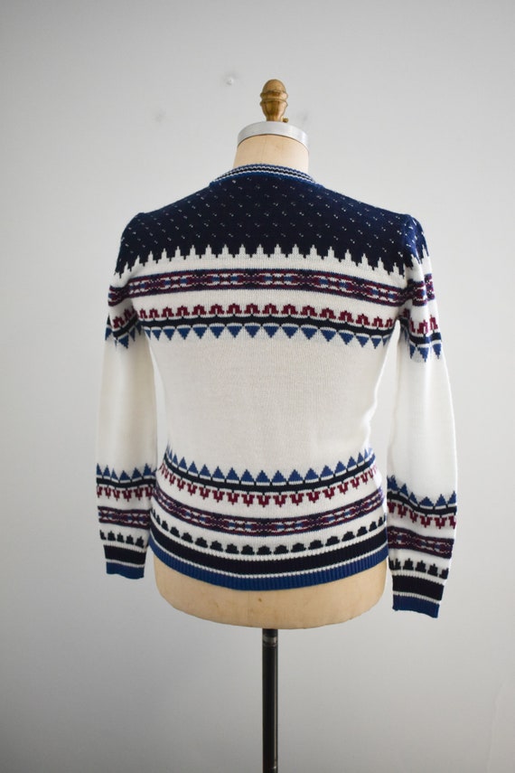 1970s Patterned Pullover Sweater - image 5