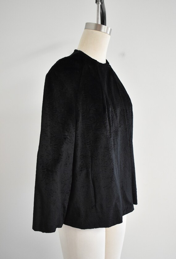 1960s Black Faux Fur Jacket - image 4