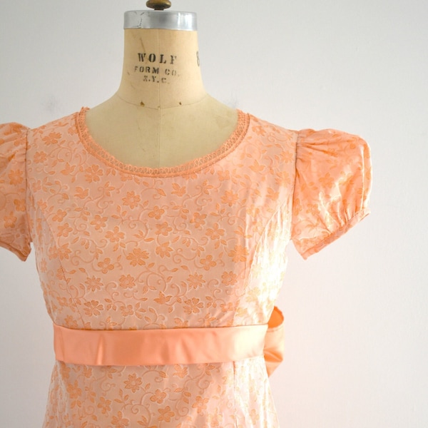 Peach Brocade - Etsy