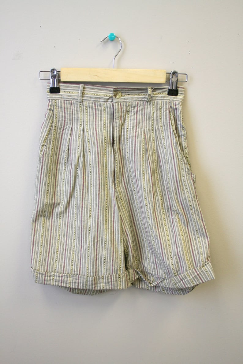 1980s Striped Shorts