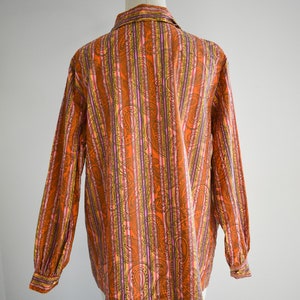 1960s Microstriped Paisley Blouse image 6