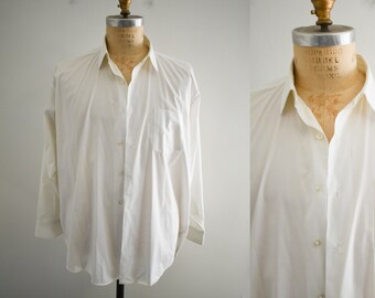 1970s Archdale White Long Sleeve Shirt