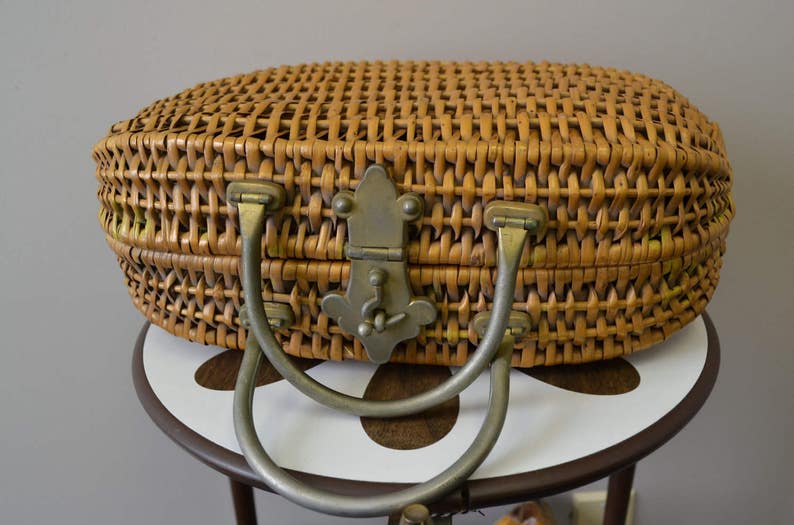 1960s Koret Oversize Wicker Purse image 2