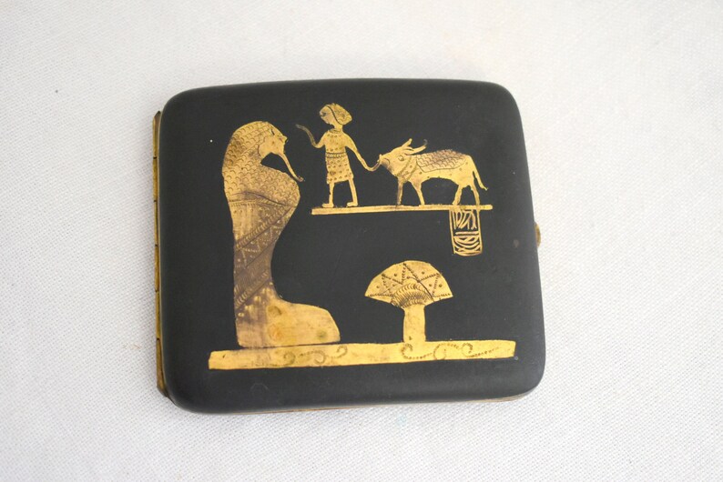 1920s Egyptian Revival Cigarette Case image 1