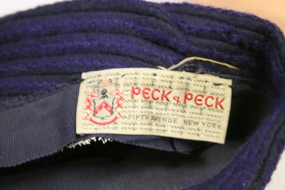 1940s Peck and Peck Purple Wool Hat - image 7