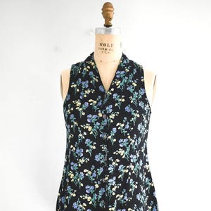 1990s/Y2K April Cornell Floral Tunic Blouse