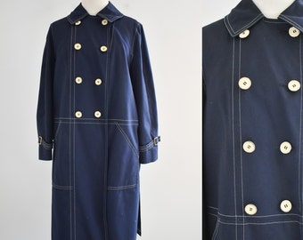 1960s Misty Harbor Navy Trench Coat