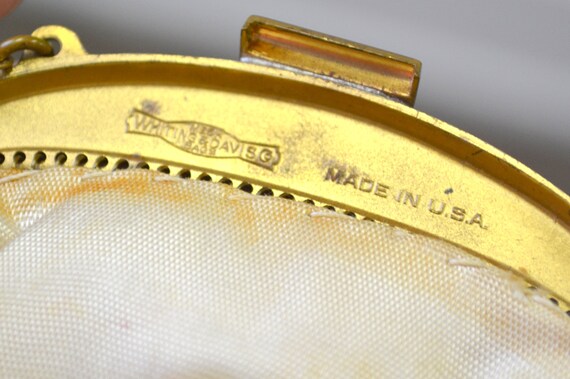 1930s Whiting and Davis White Metal Mesh Purse - image 7