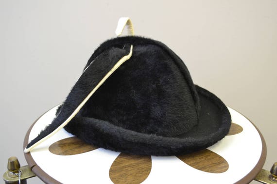 1960s Emme Boutique Black Fur Felt Hat - image 5