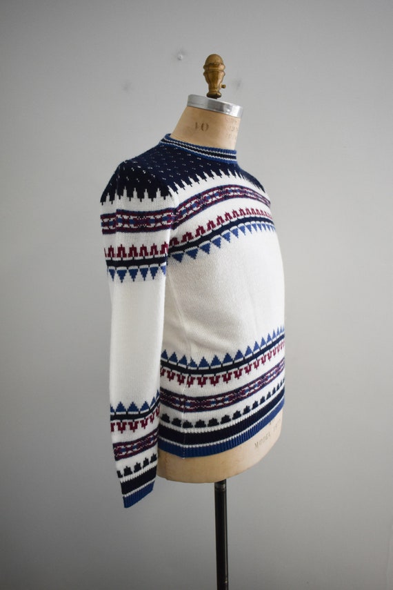 1970s Patterned Pullover Sweater - image 6