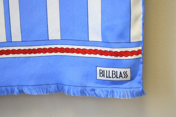 1970s Bill Blass Compass Silk Scarf - image 5