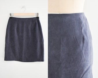 1990s Gray Mini Skirt
