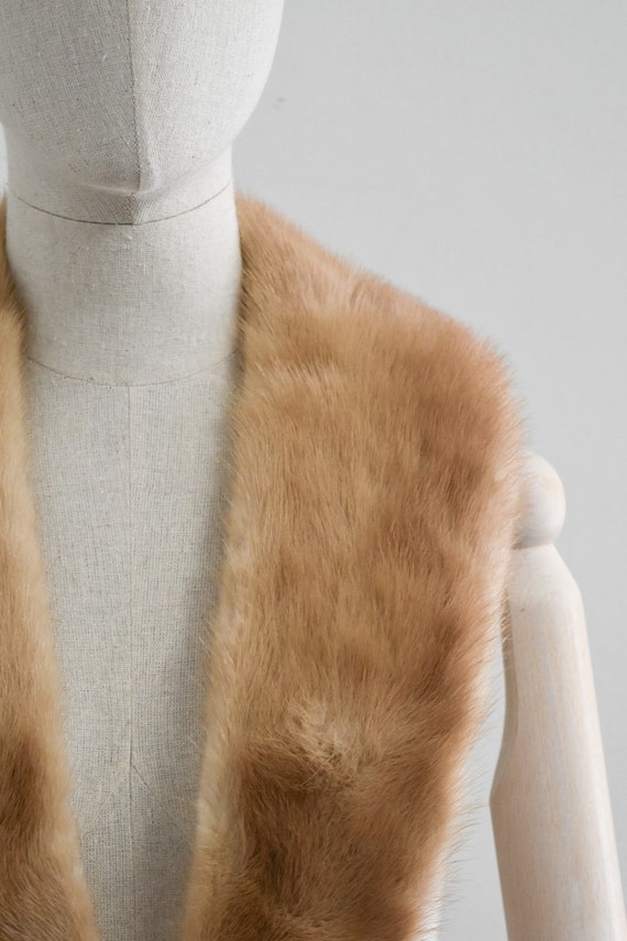 1940s/50s Blonde Fur Long Collar - image 5
