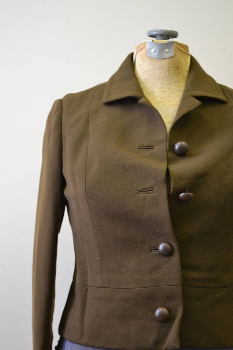 1960s Max Mozes Brown Wool Jacket image 3