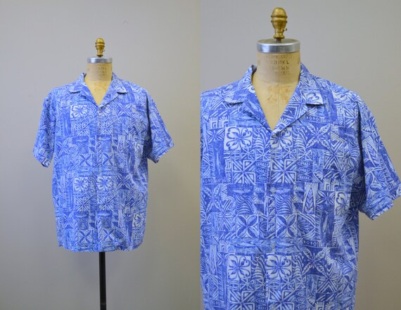 1970s Polynesian Print Shirt