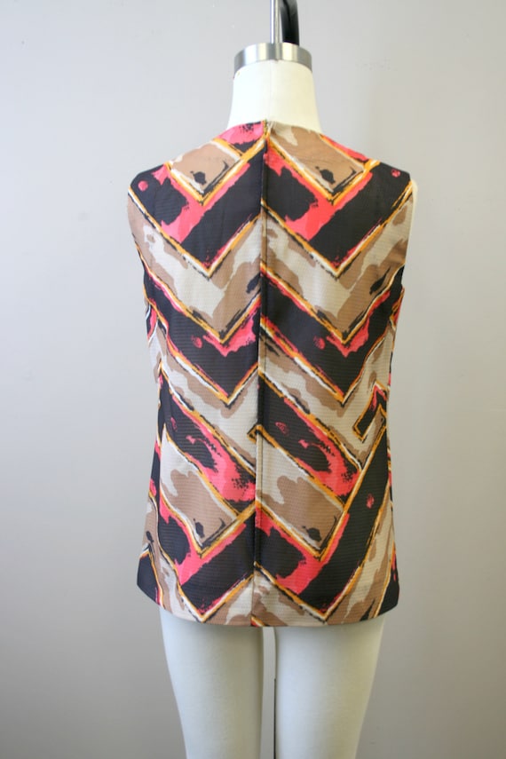 1960s Chevron Blouse - image 5