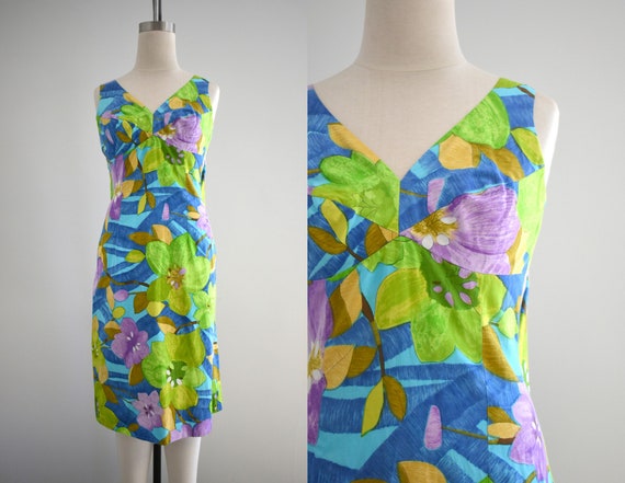 1960s Peggy Wood Hawaiian Dress - Etsy 
