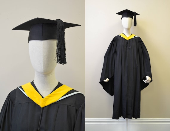 1930s Bentley and Simon Graduation Robe, Hood, and