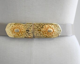 Vintage Gay Boyar Seashell Gold Tone Belt Buckle Gay Boyer Belt Buckle Scallop Shell With Starfish Design  main image 3
