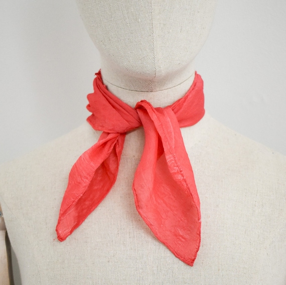 1940s/50s Raspberry Pink Scarf - image 1