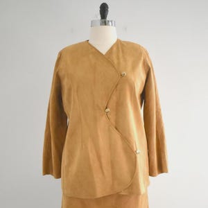 1980s Ultrasuede Jacket and Skirt Set