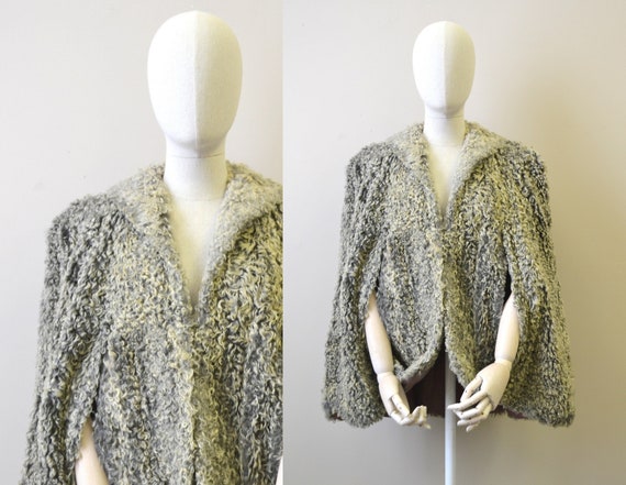 1940s Gray Persian Lamb Cape