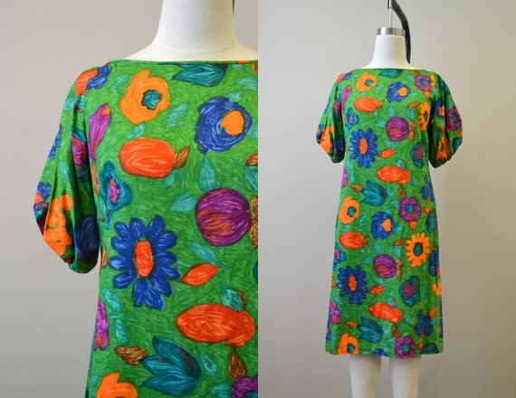 1960s Tori Richard Hawaiian Dress