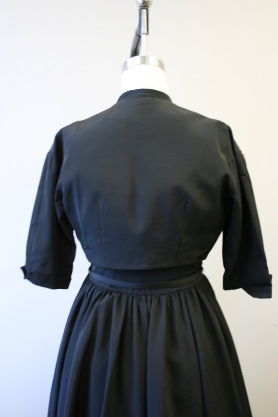 1950s Carlye Black Dress and Jacket Set - image 4