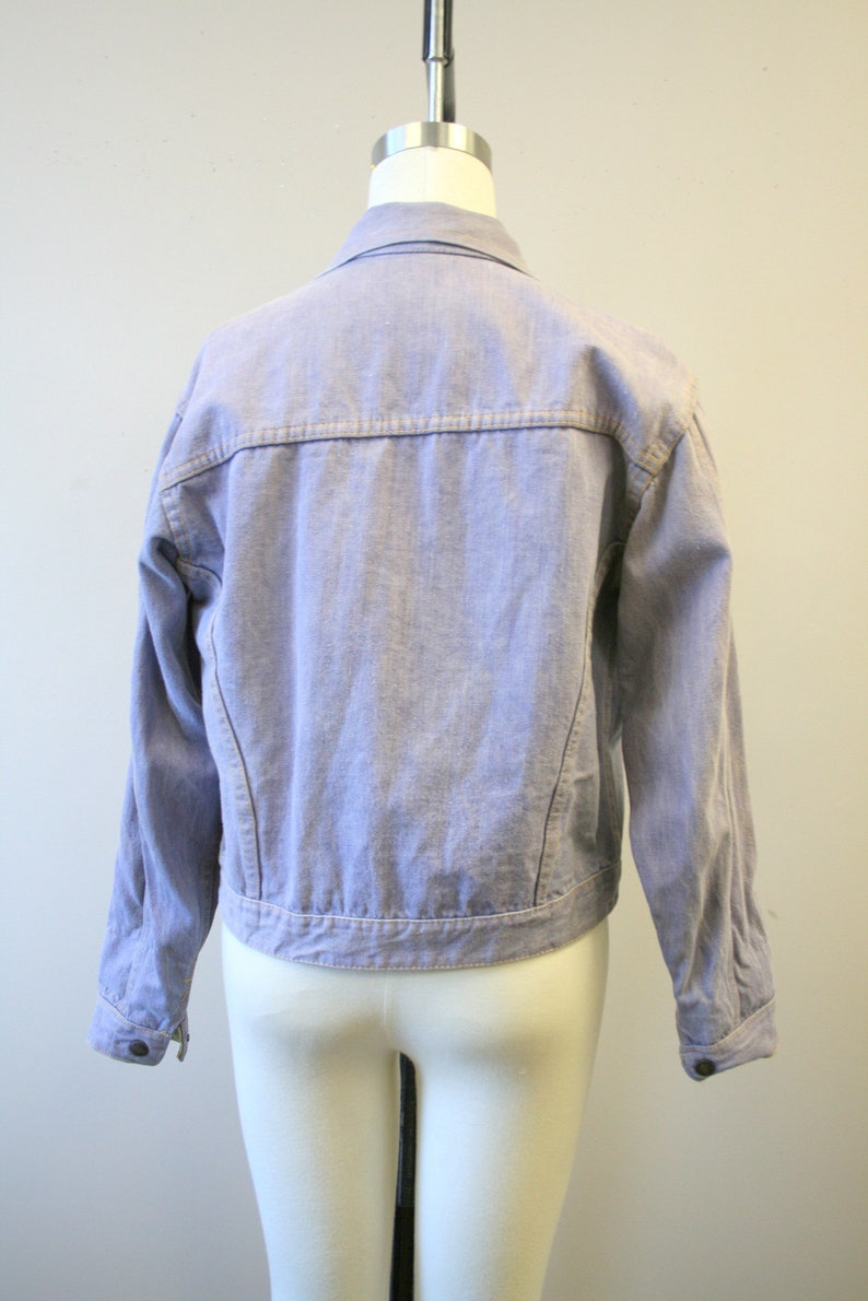 1960s Gauchos Denim Jacket with Woodstock Patch image 5