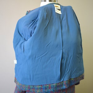 1950s NOS Tailorbrooke Blue Tweed Skirt Suit image 6