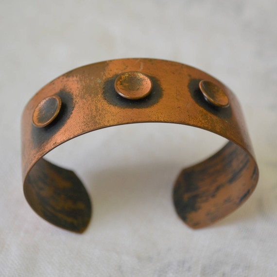 1970s Copper Cuff Bracelet - image 1